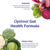 Wellio Daily Fibre Gummies with a measuring spoon