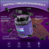 WELLIVORA Creatine Gummies in a hand showing chewy texture