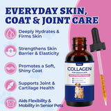 Wellix Collagen Drops for pets with dosage instructions