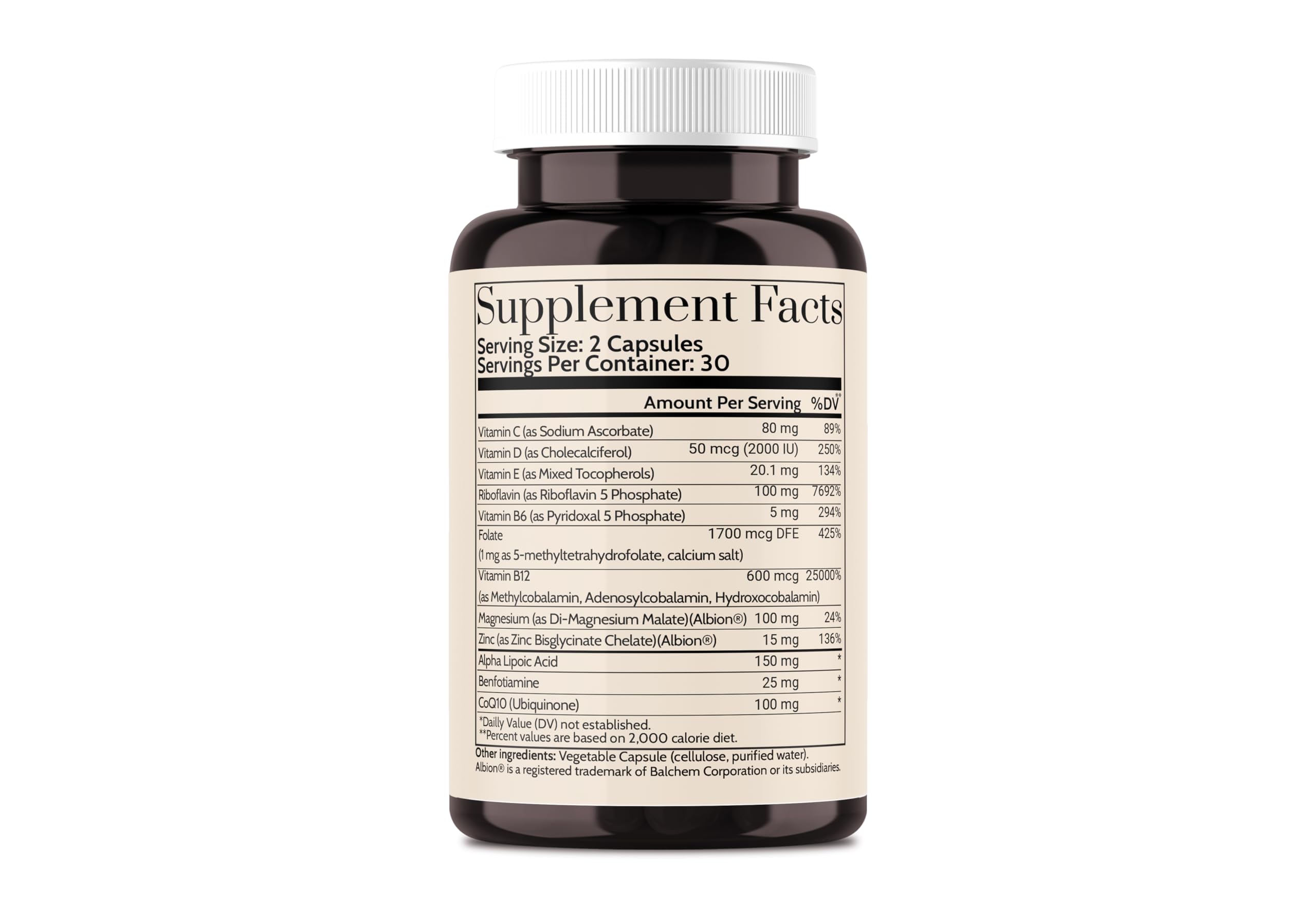 Wellkasa Methylated Multivitamin packaging details