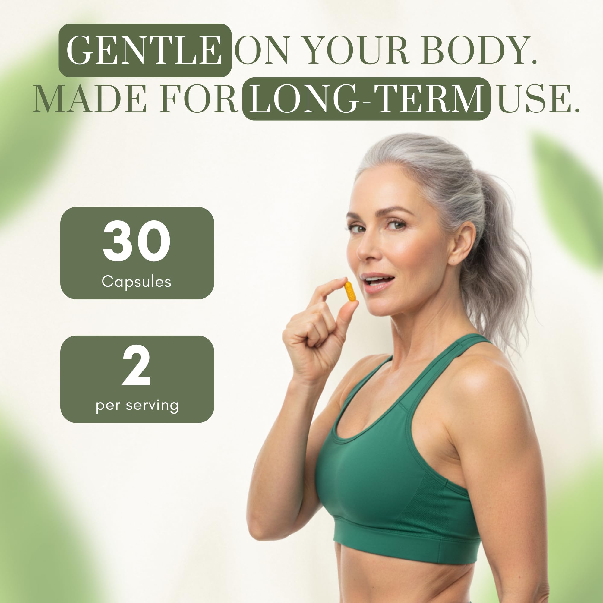 Wellkasa Soothe & Revive Herbal Supplement lifestyle scene with a glass of water