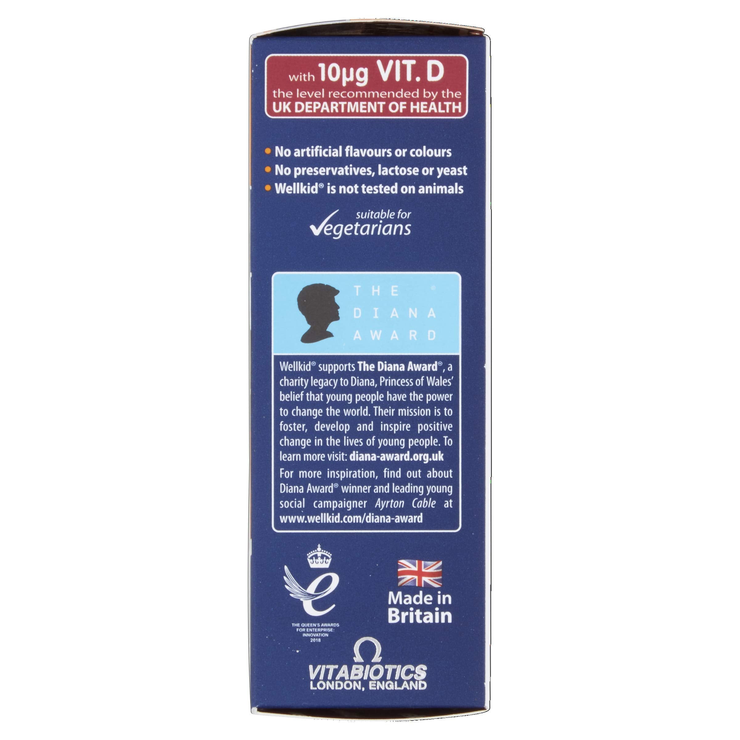 Wellkid Multi-Vitamin Smart Chewable tablets in a bowl