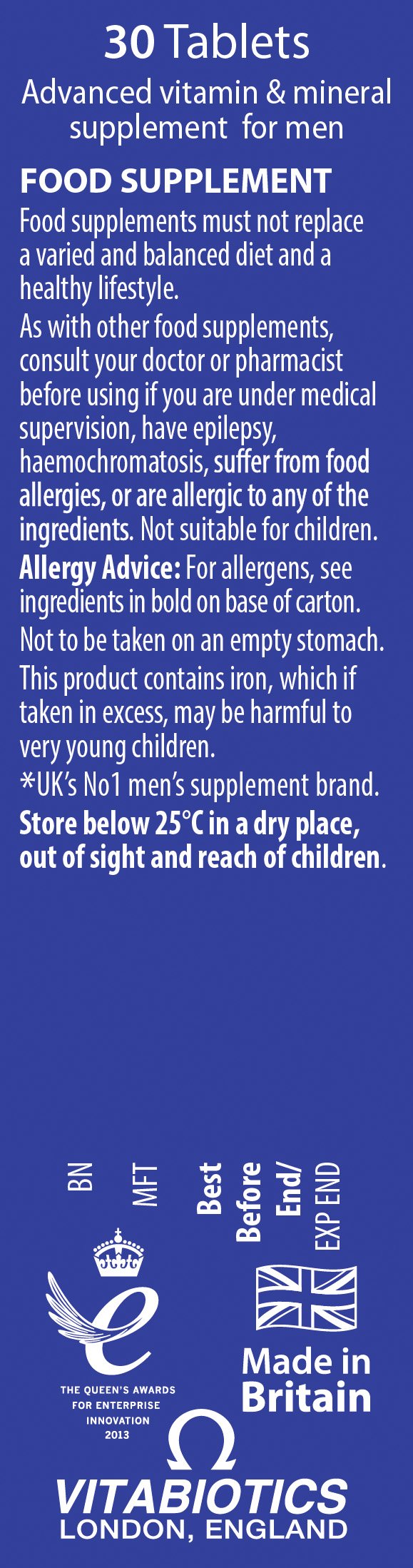 Wellman Conception Tablets for Men packaging side view