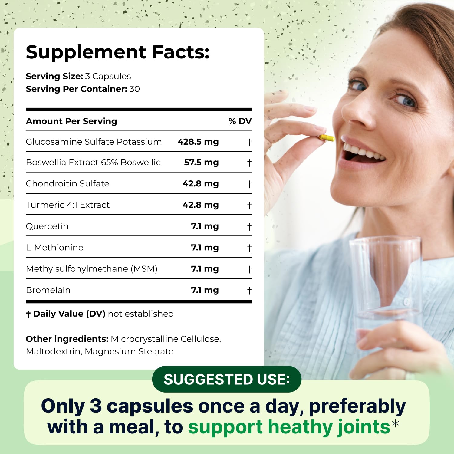 Wellnee Chondroitin Supplement with measuring spoon