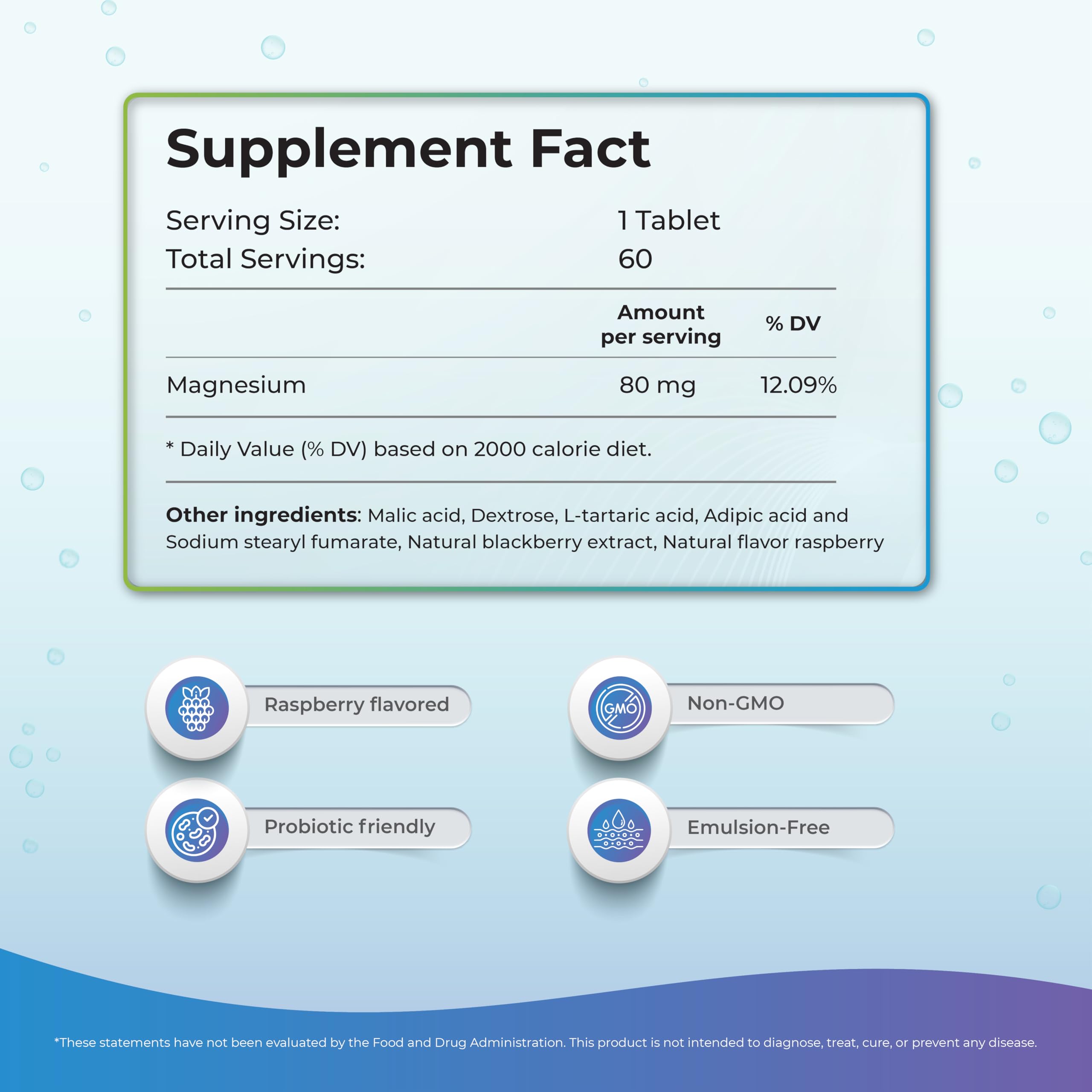 WELLNESS EXTRACT H2 Molecular Hydrogen Tablets packaging