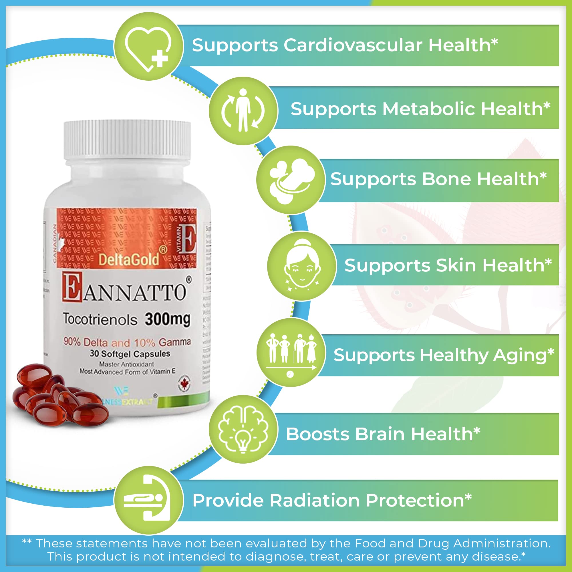 WELLNESS EXTRACT Vitamin E softgel capsules with measuring spoon