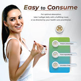 WELLNESS EXTRACT Vitamin E softgels on a wooden surface