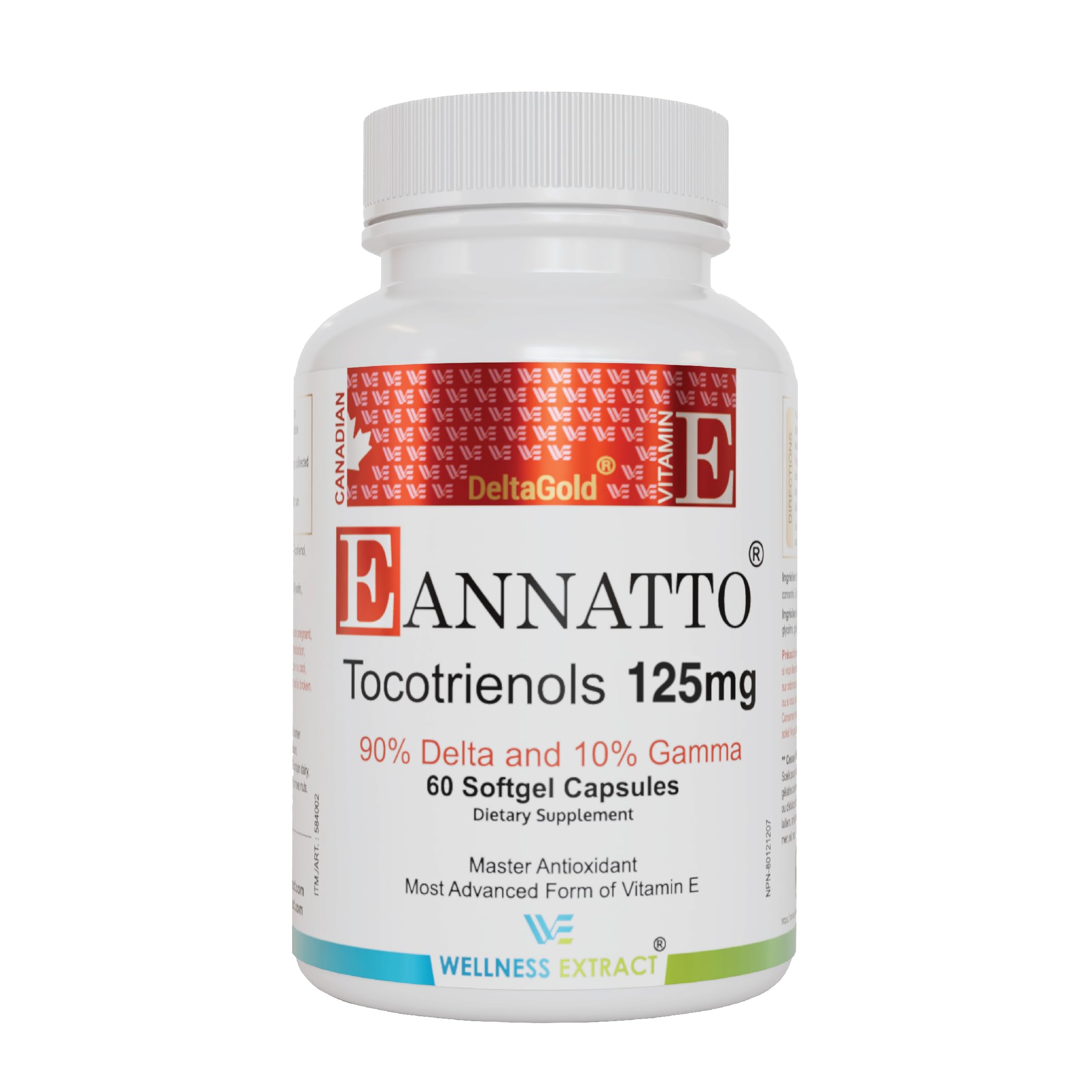 WELLNESS EXTRACT Vitamin E Tocotrienols 50g softgel front view