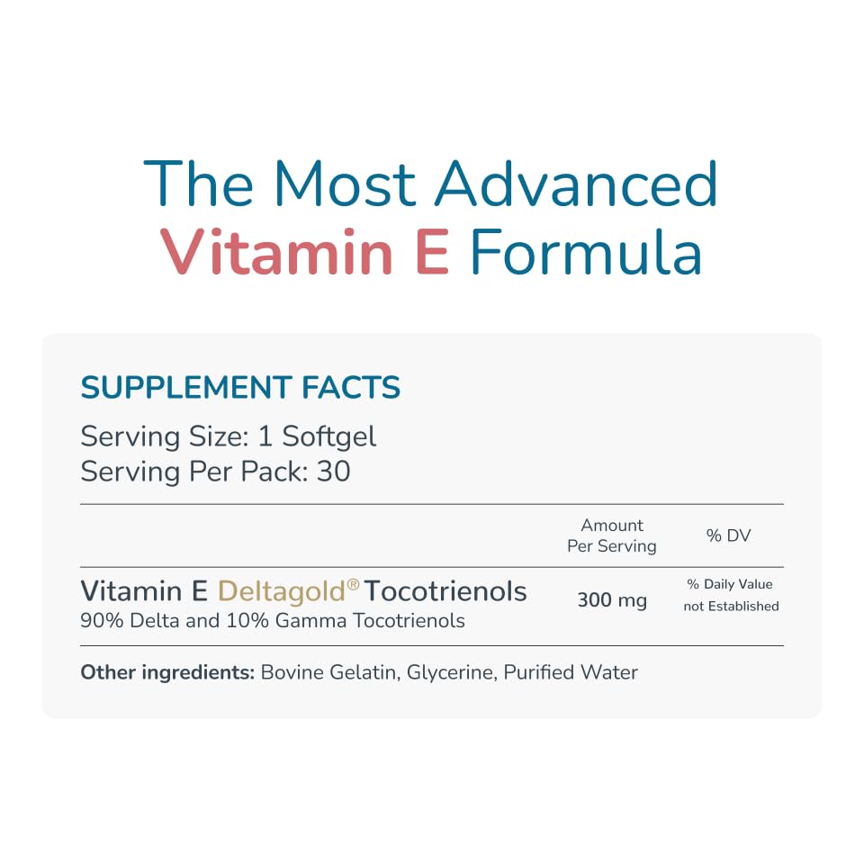 WELLNESS EXTRACT Vitamin E Tocotrienols bottle with label