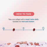 WELLNESS EXTRACT Vitamin E Tocotrienols softgel capsule on a spoon