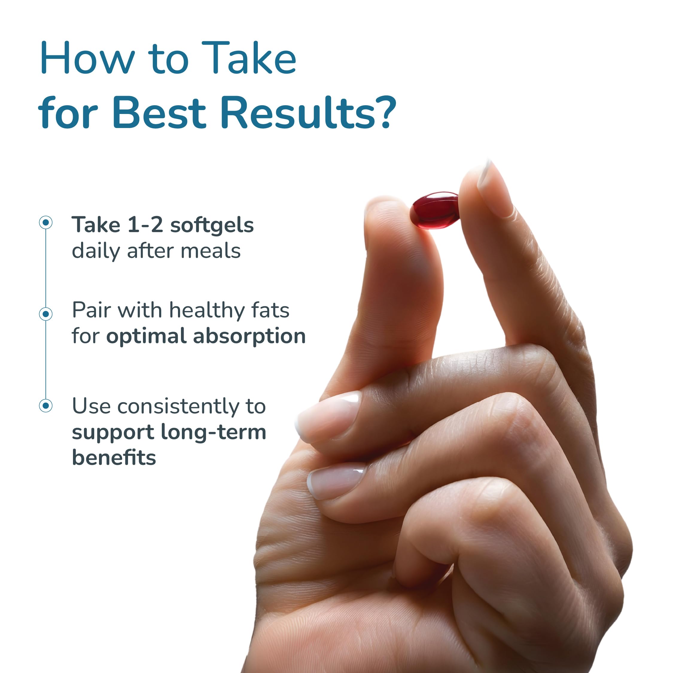 WELLNESS EXTRACT Vitamin E Tocotrienols softgel capsules in a bowl