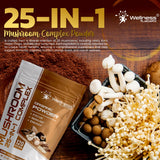 WELLNESS LABSRX 25-IN-1 Mushroom Powder Blend ingredients list