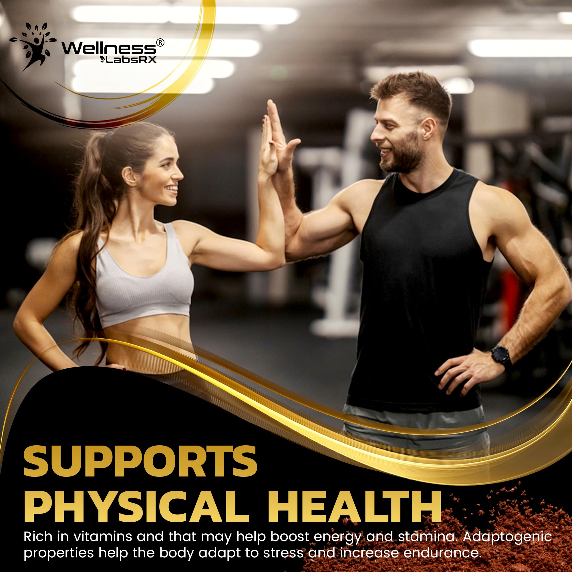 WELLNESS LABSRX 25-IN-1 Mushroom Powder Blend serving suggestion