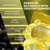 WELLNESS LABSRX Creatine Gummies close-up of pineapple flavour