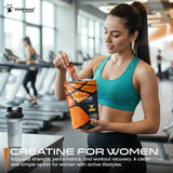 WELLNESS LABSRX Creatine Monohydrate Powder 300g Mango Surge mixed in water