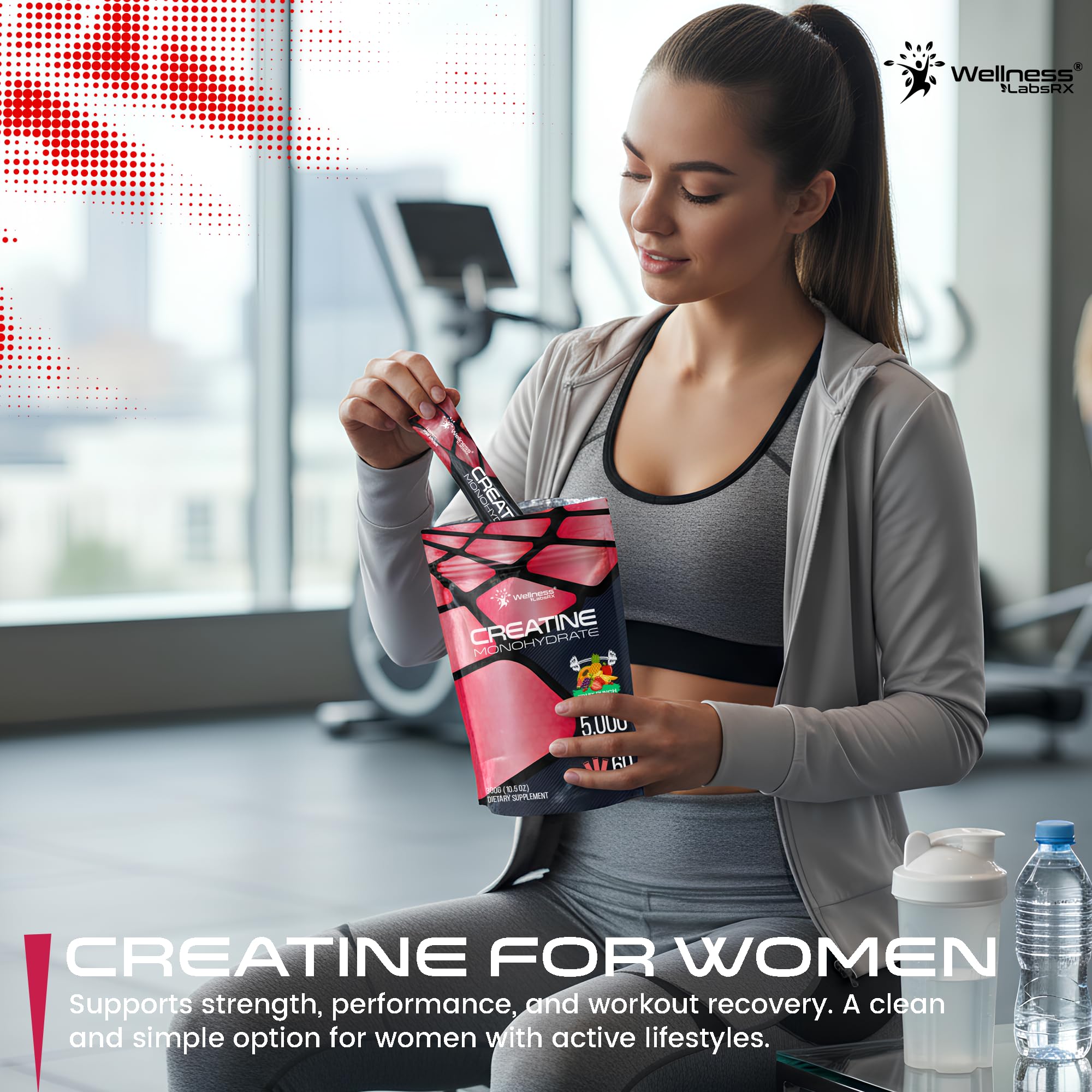 WELLNESS LABSRX Creatine Monohydrate Powder 300g nutritional information