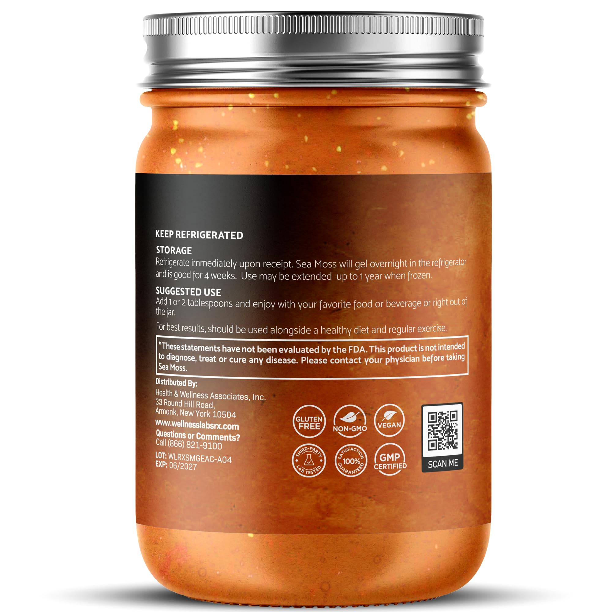WELLNESS LABSRX Irish Sea Moss Gel 283g close-up of texture