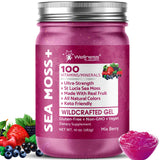 WELLNESS LABSRX Irish Sea Moss Gel 283g front view with mix berry flavour