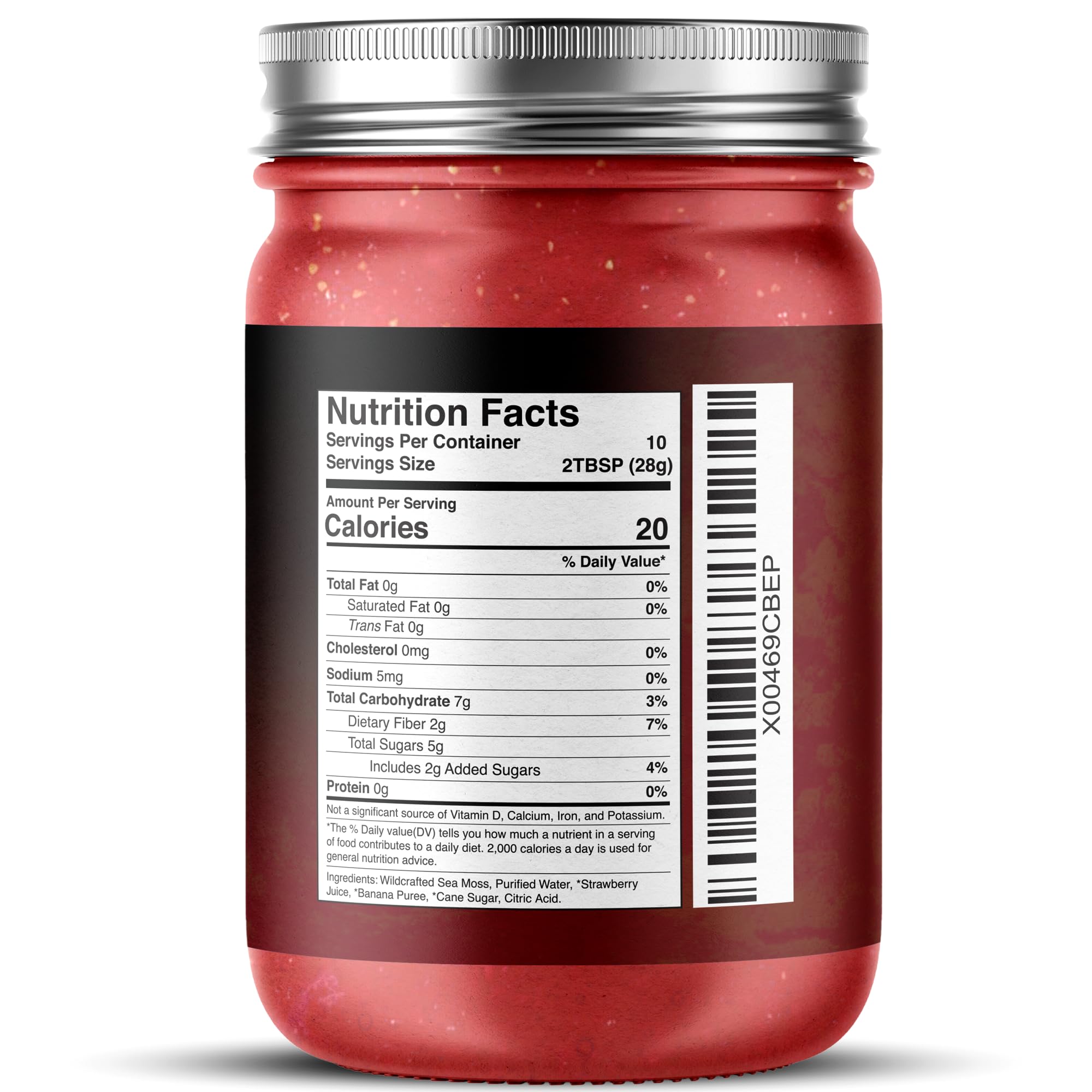 WELLNESS LABSRX Irish Sea Moss Gel packaging side view