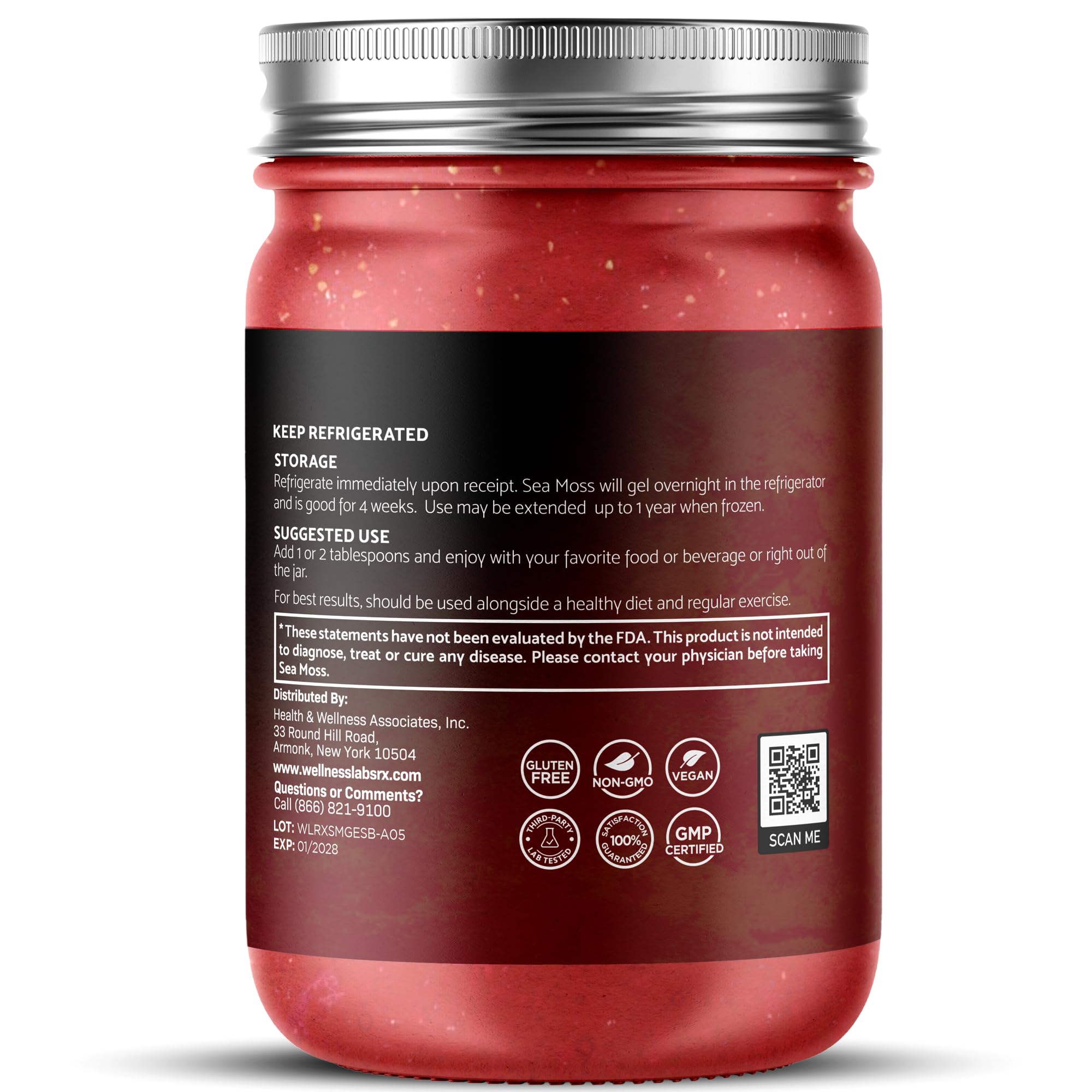WELLNESS LABSRX Irish Sea Moss Gel texture close-up