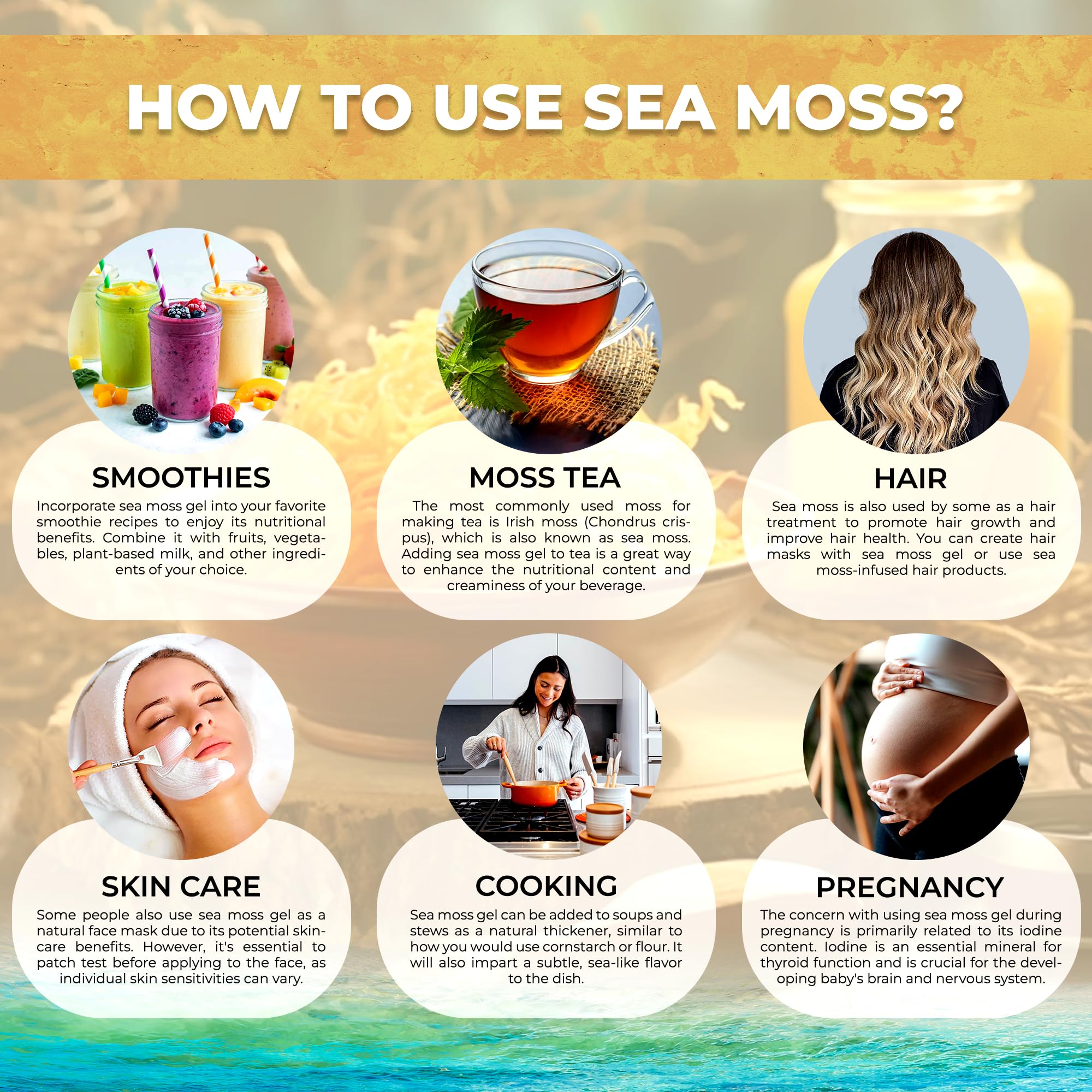 WELLNESS LABSRX Irish Sea Moss Raw Gel in a bowl