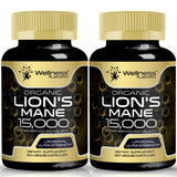 WELLNESS LABSRX Lion's Mane Mushroom Capsules bottle front view