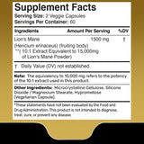 WELLNESS LABSRX Lion's Mane Mushroom Capsules with a measuring spoon