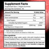 WELLNESS LABSRX Magnesium Glycinate Gummies 500mg nutritional information