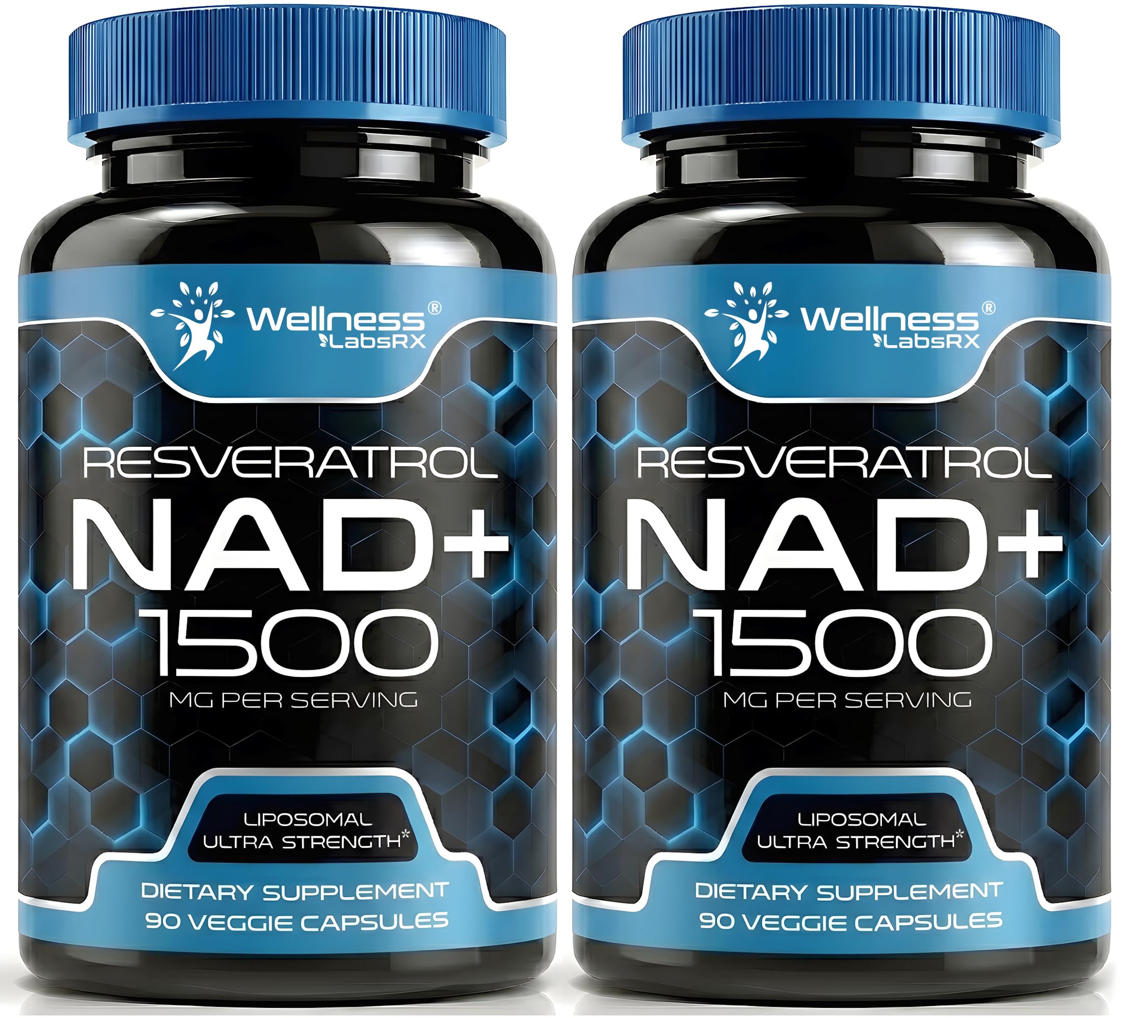 WELLNESS LABSRX NAD+ Capsules 1500mg bottle front view