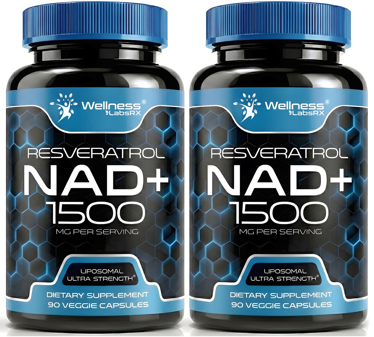 WELLNESS LABSRX NAD+ Capsules 1500mg bottle front view