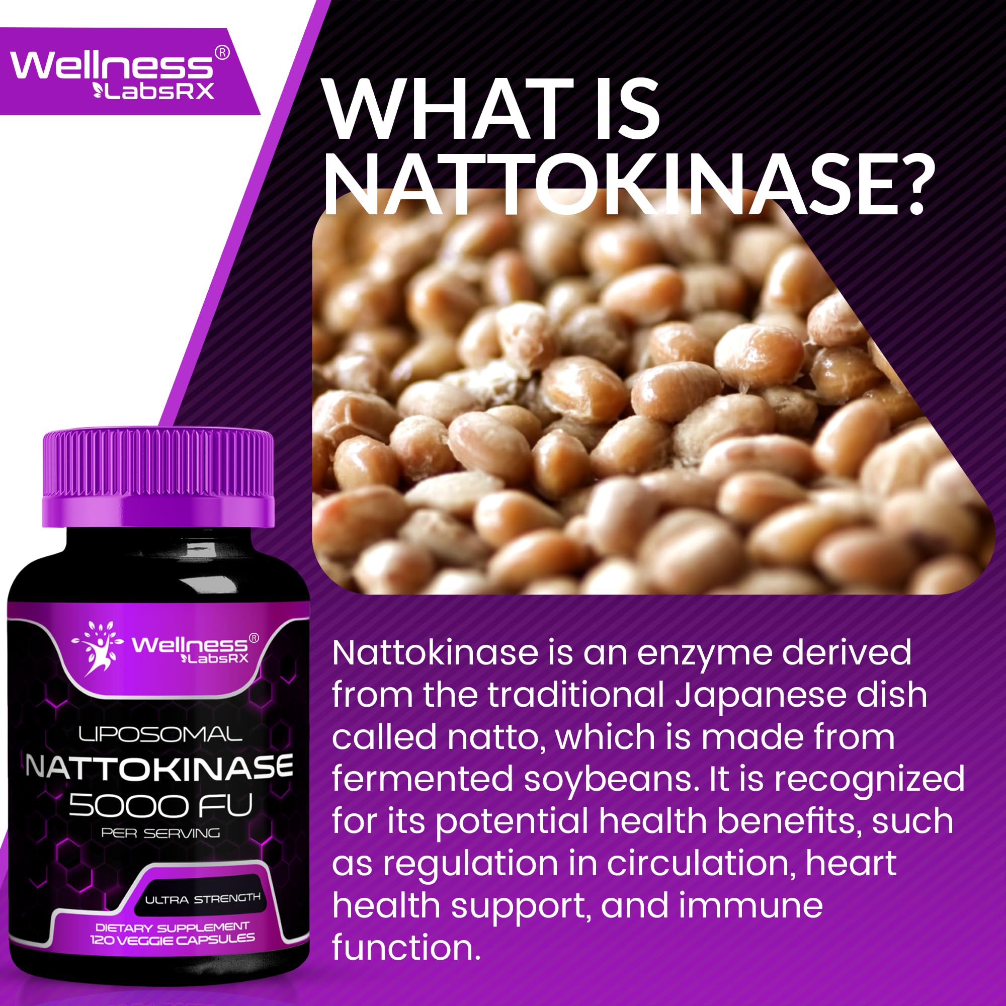 WELLNESS LABSRX Nattokinase Capsules 5000 FU lifestyle scene
