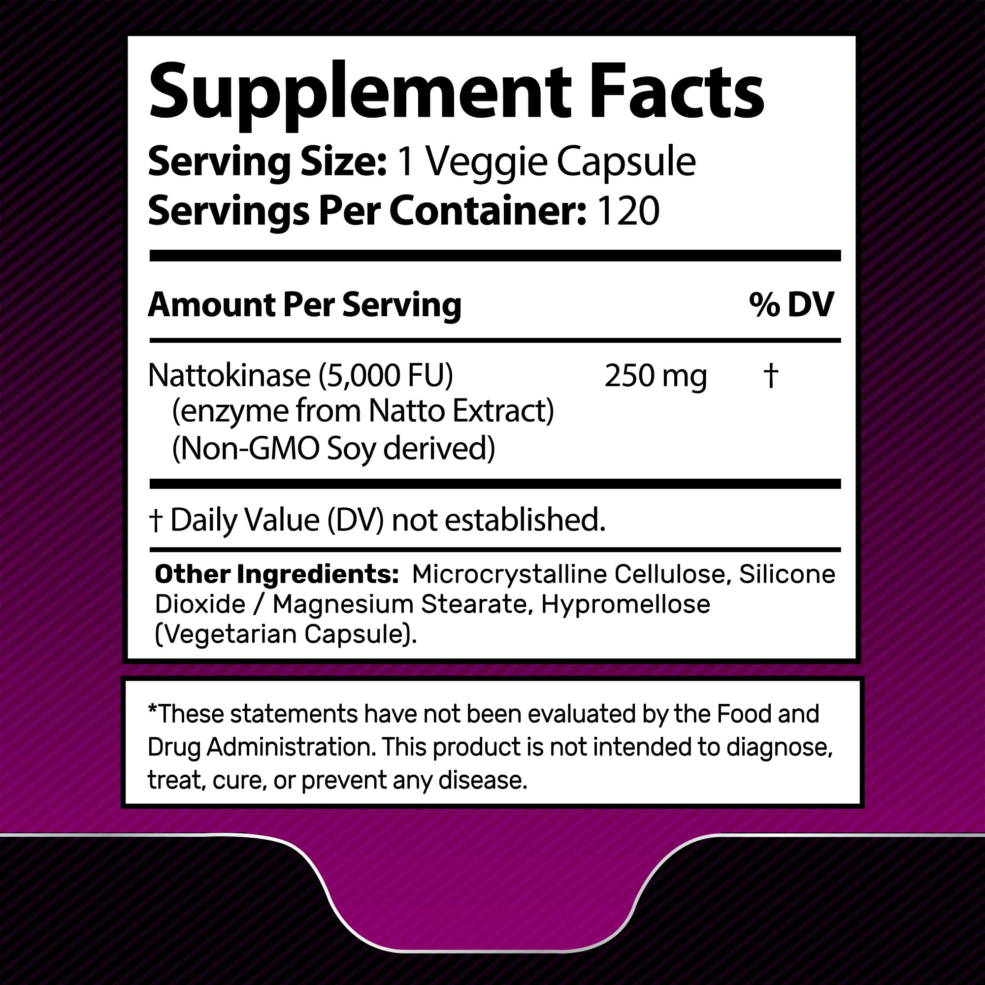 WELLNESS LABSRX Nattokinase Capsules 5000 FU packaging