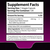 WELLNESS LABSRX Nattokinase Capsules opened bottle showing capsules