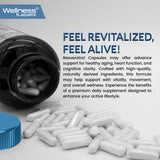WELLNESS LABSRX Resveratrol Capsules on a wooden surface
