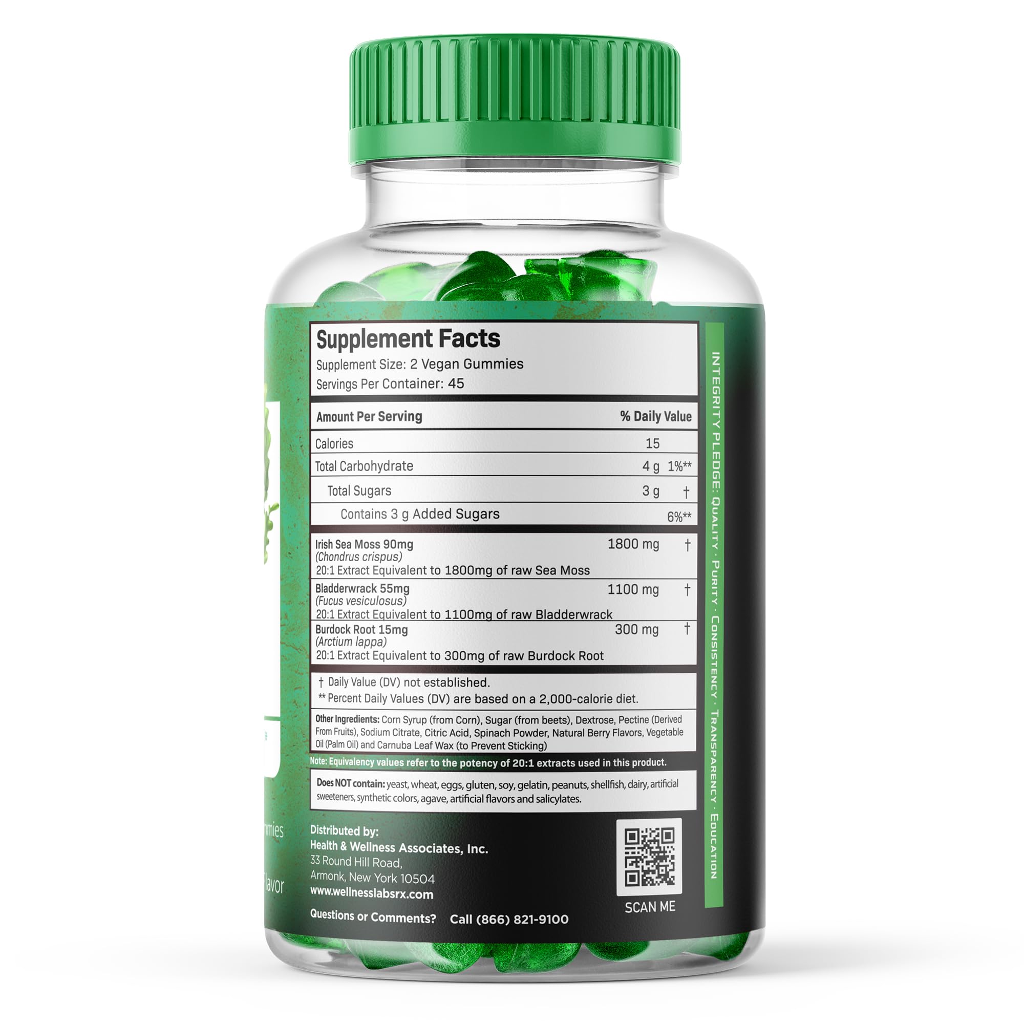 WELLNESS LABSRX Sea Moss Gummies mixed berry flavour