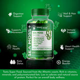 WELLNESS LABSRX Sea Moss Gummies on a wooden table