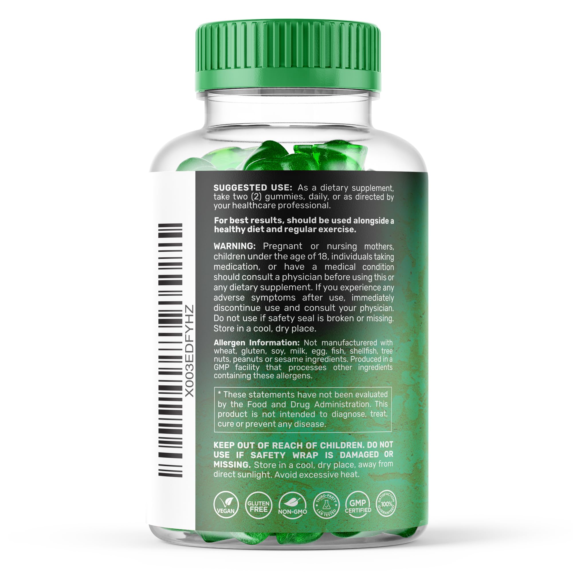 WELLNESS LABSRX Sea Moss Gummies side view