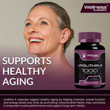WELLNESS LABSRX Urolithin A supplement capsules in hand