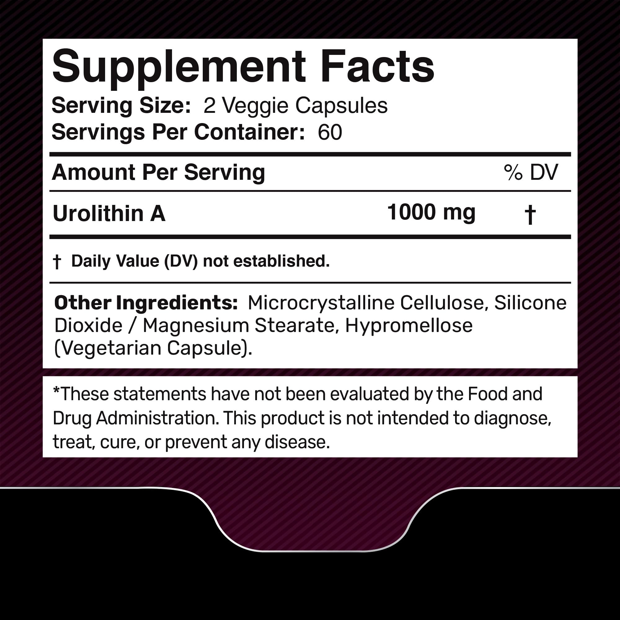 WELLNESS LABSRX Urolithin A supplement veggie capsules close-up