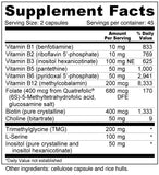 Wellness Resources B-Complex Vitamin Supplement side view