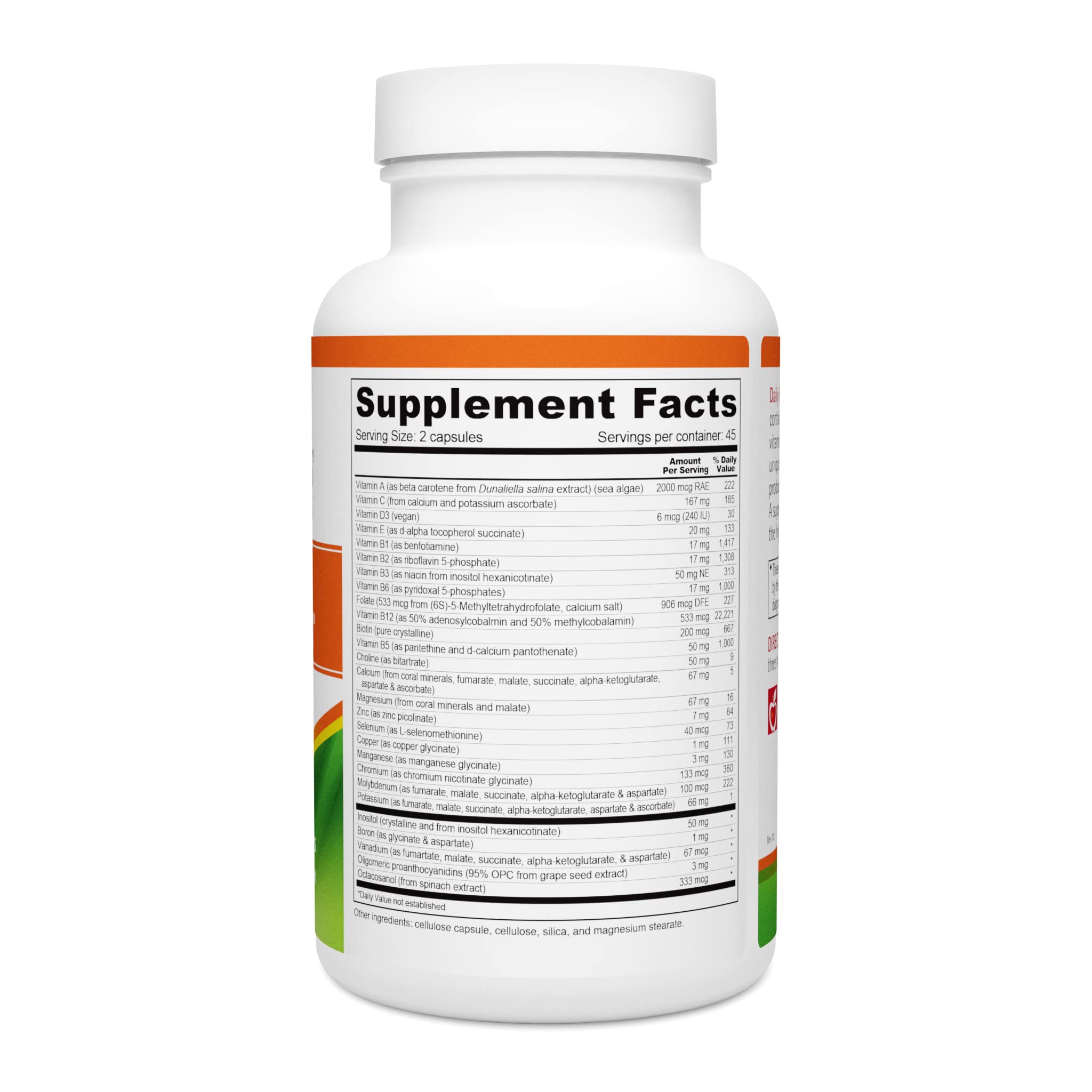 Wellness Resources Daily Energy Multiple Vitamin ingredients list