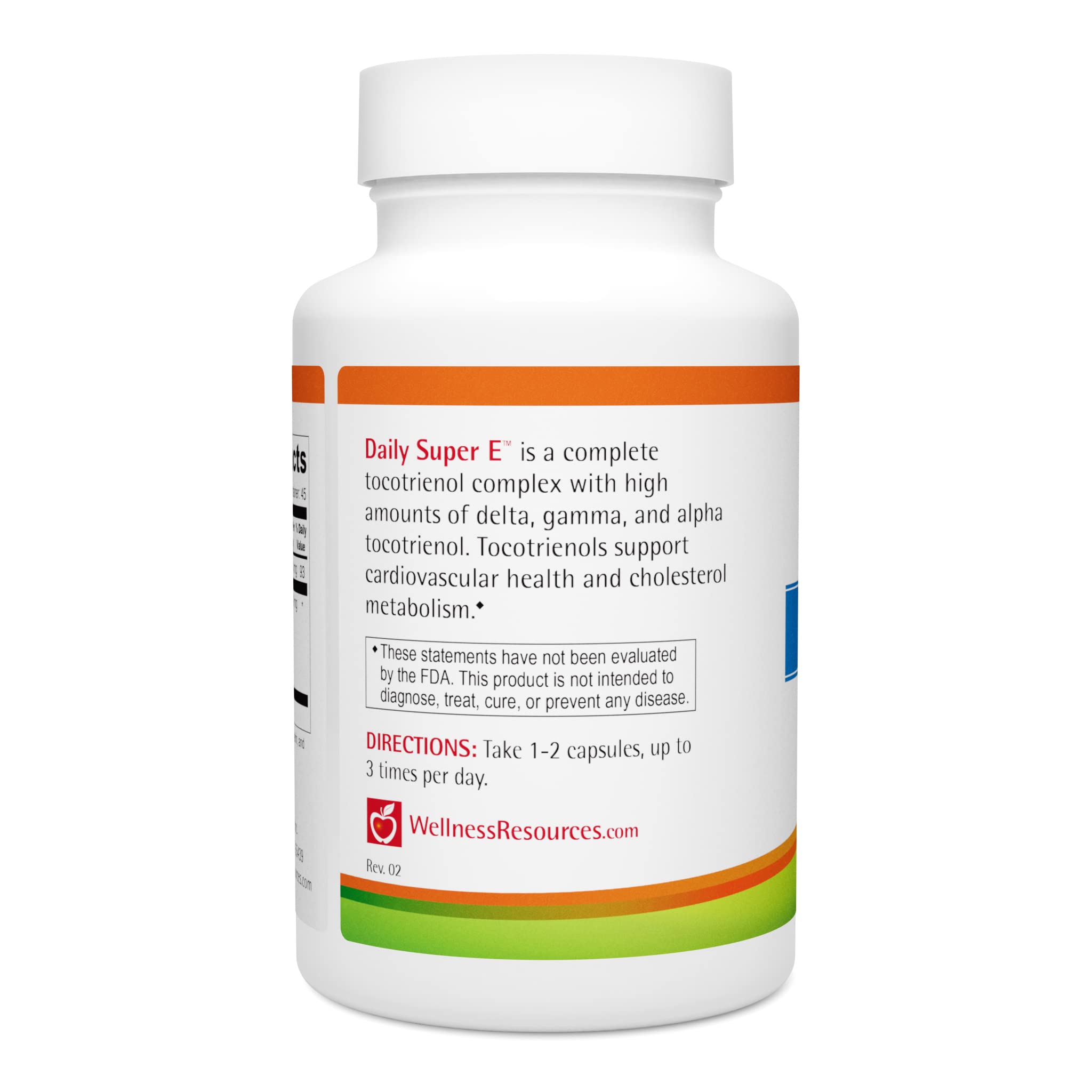 Wellness Resources Daily Super E Tocotrienol Complex side view