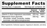 Wellness Resources daily wellness Magnesium Glycinate Supplement on a wooden surface