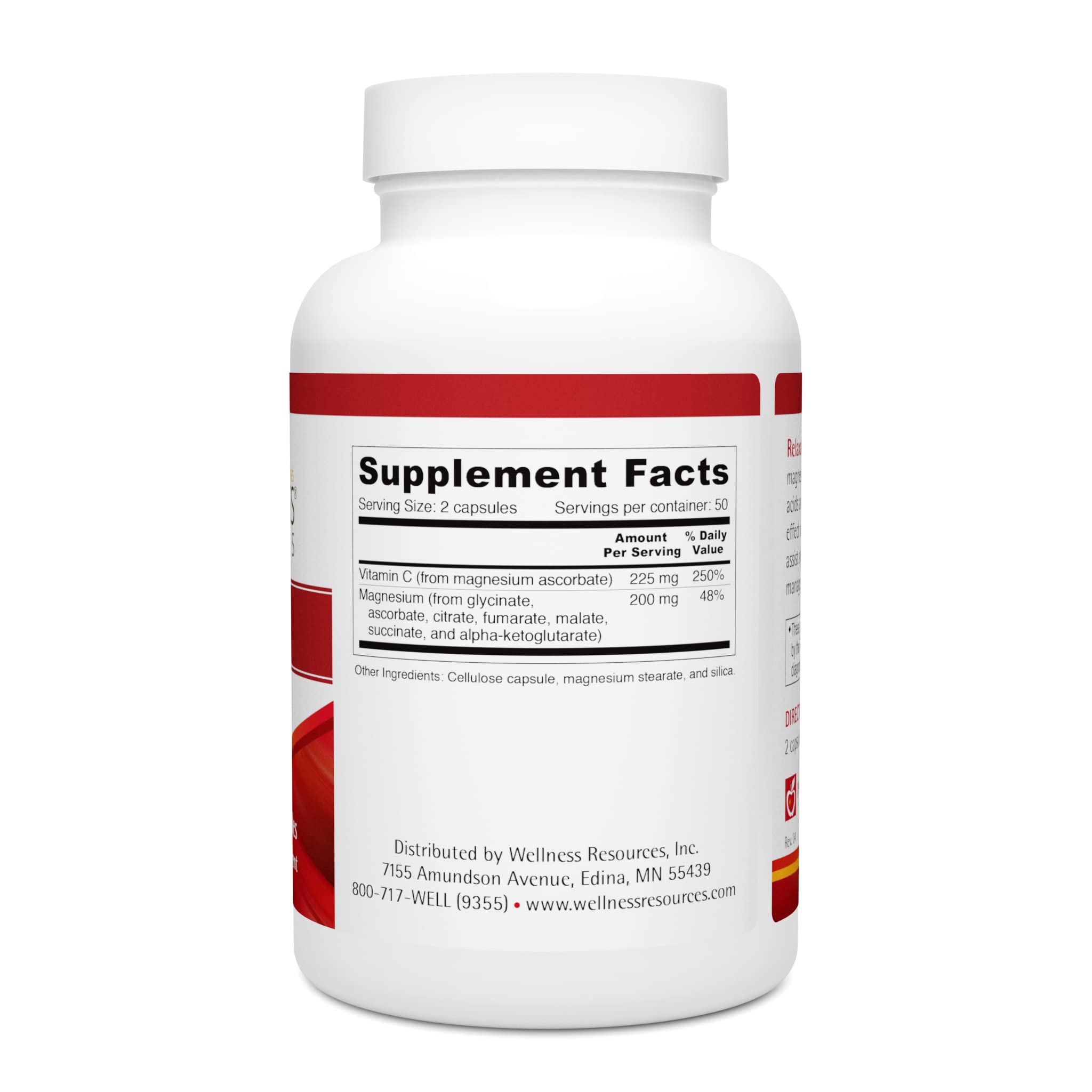 Wellness Resources daily wellness Magnesium Glycinate Supplement side view