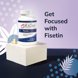 Wellness Resources Fisetin Bioflavonoid Supplement on a wooden table