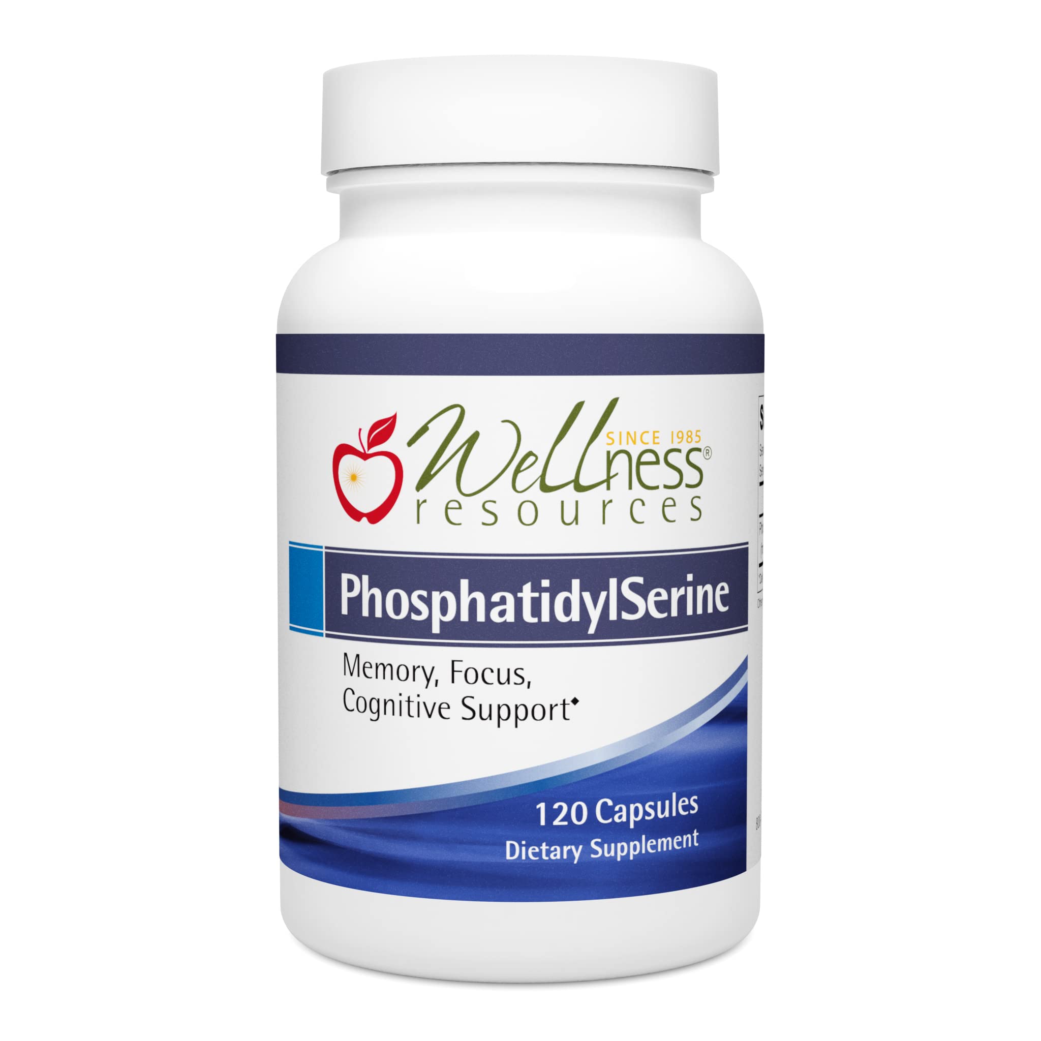 Wellness Resources Lecithin Phosphatidyl Serine 100mg Capsules front view