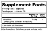 Wellness Resources Melatonin Capsules 3 mg packaging details