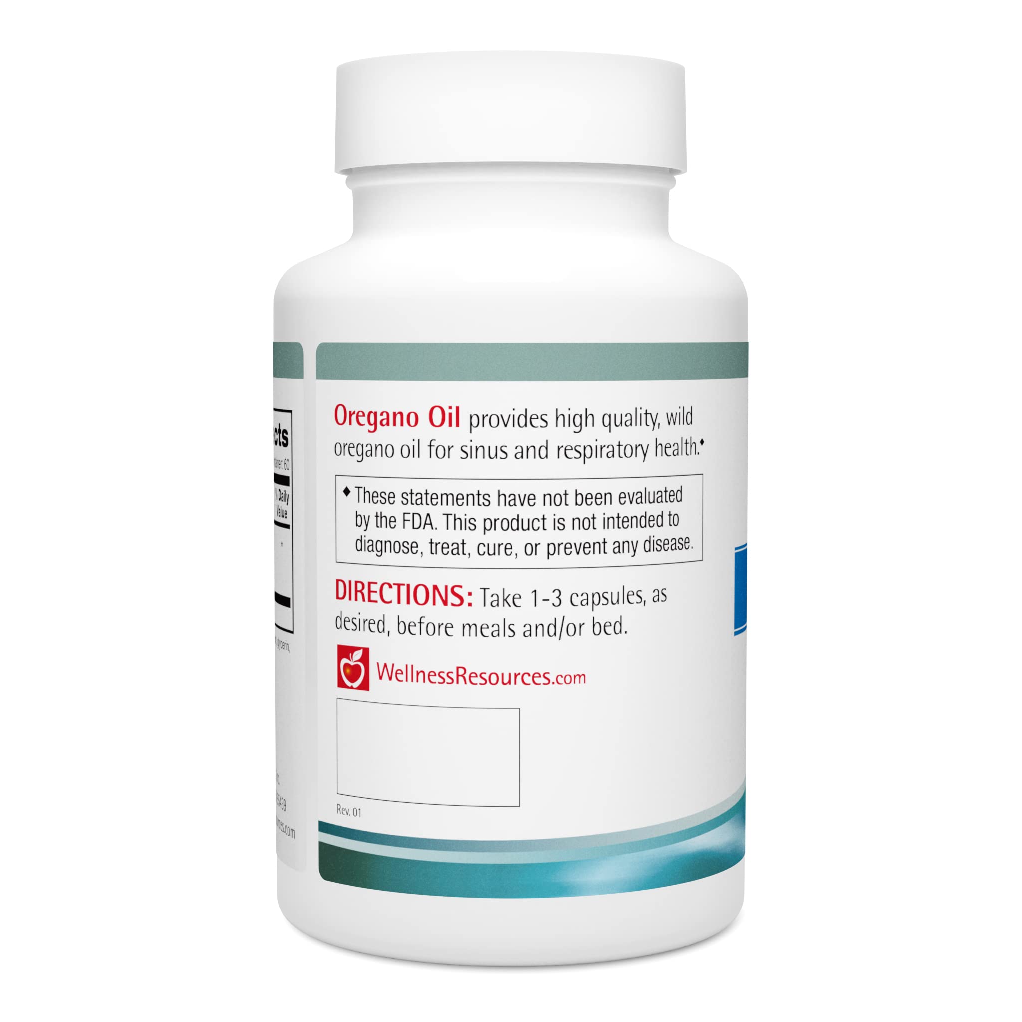 Wellness Resources Oregano Oil Capsules 300mg side view