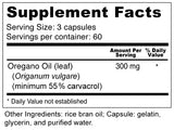 Wellness Resources Oregano Oil Capsules 300mg with a measuring spoon