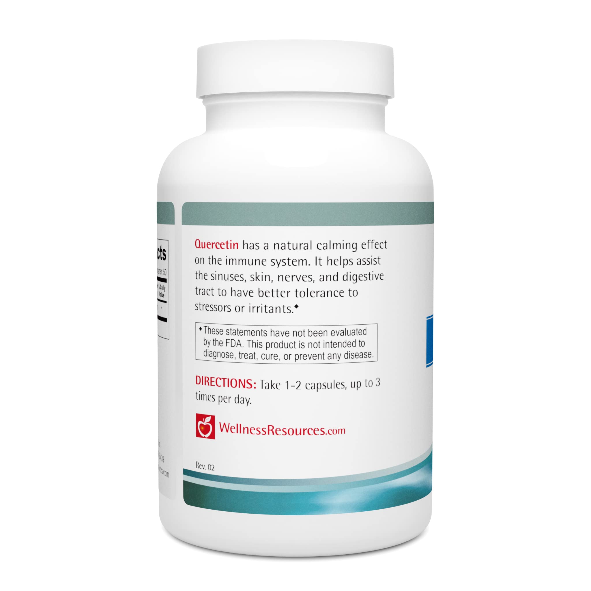 Wellness Resources Quercetin 500mg Capsules bottle with label